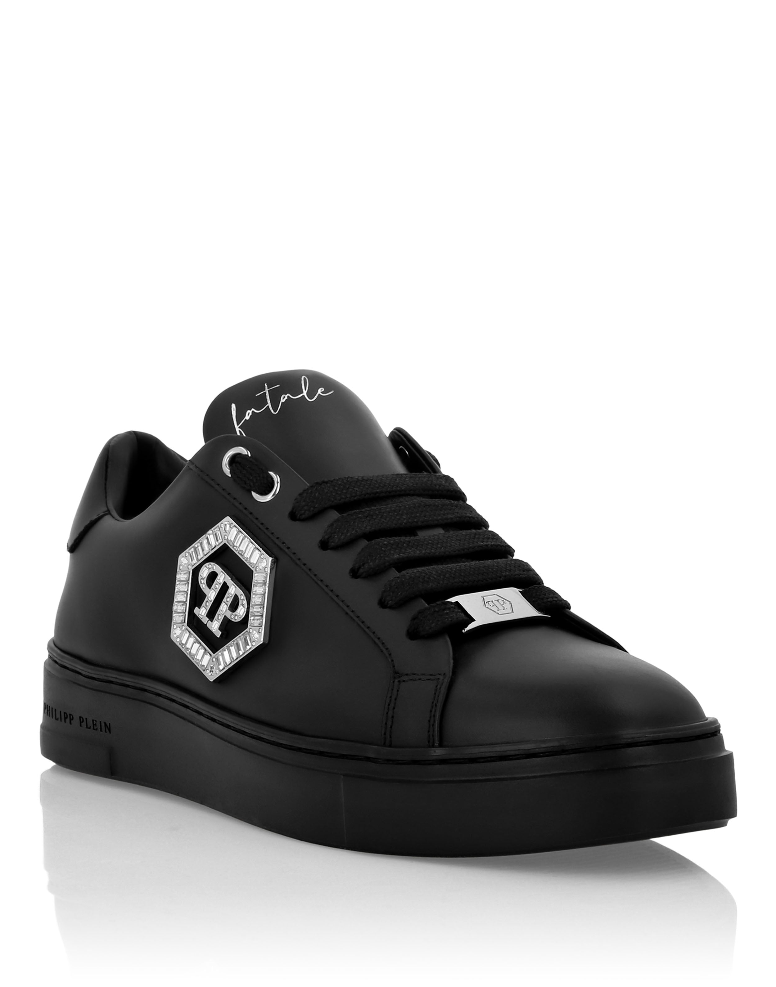 Plein Nappa Leather Low Top Sneakers Crystal Fatale