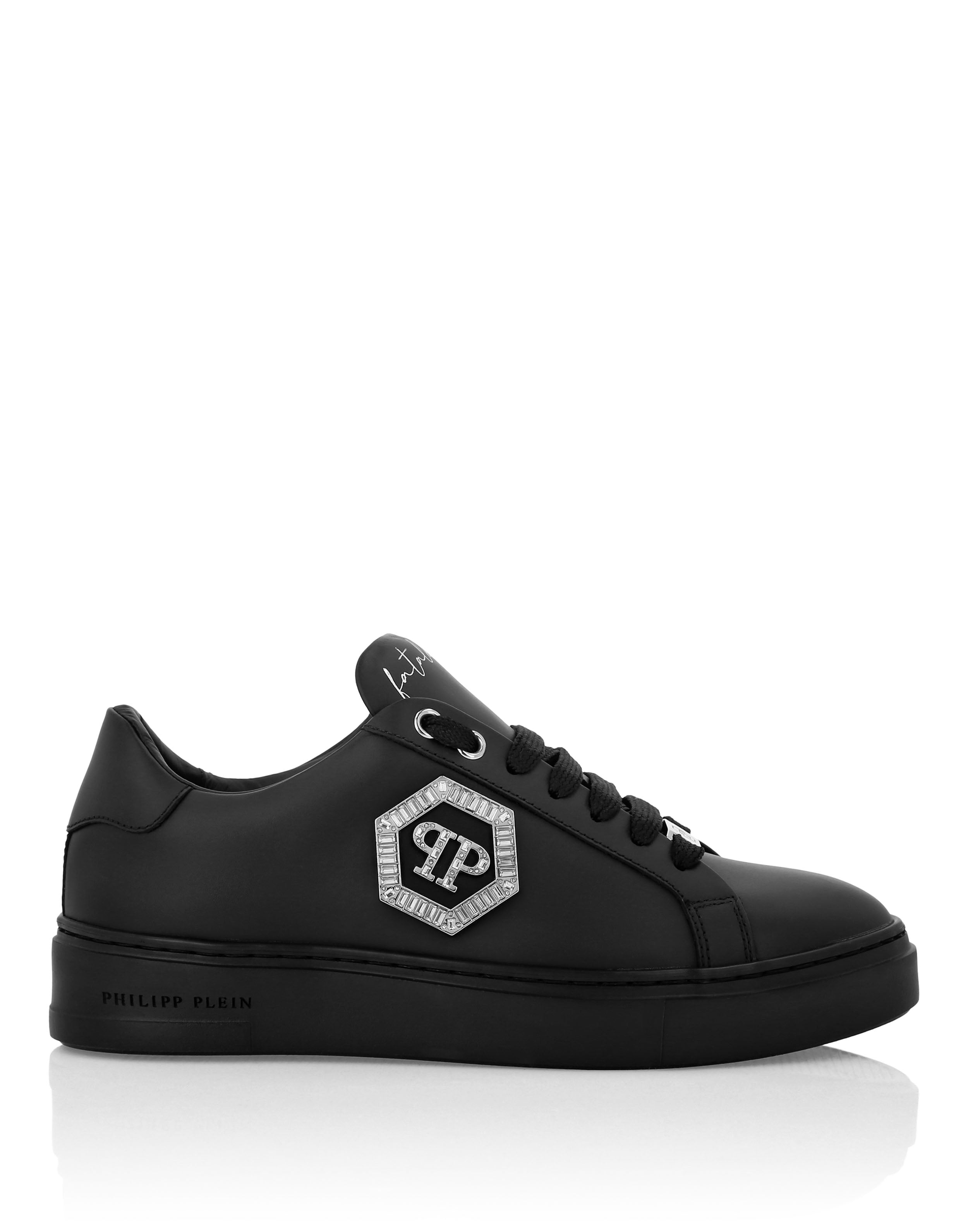Plein Nappa Leather Low Top Sneakers Crystal Fatale