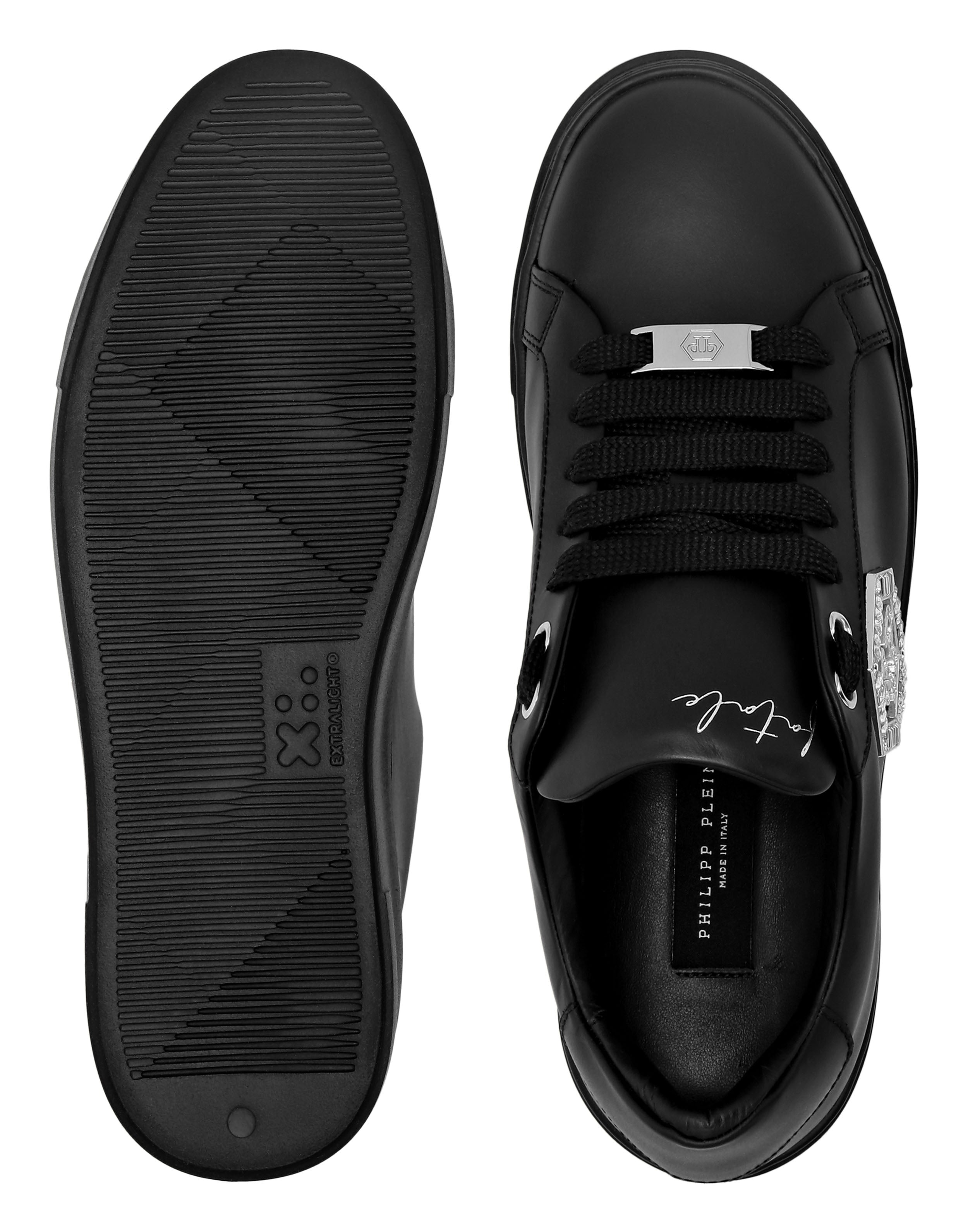 Plein Nappa Leather Low Top Sneakers Crystal Fatale