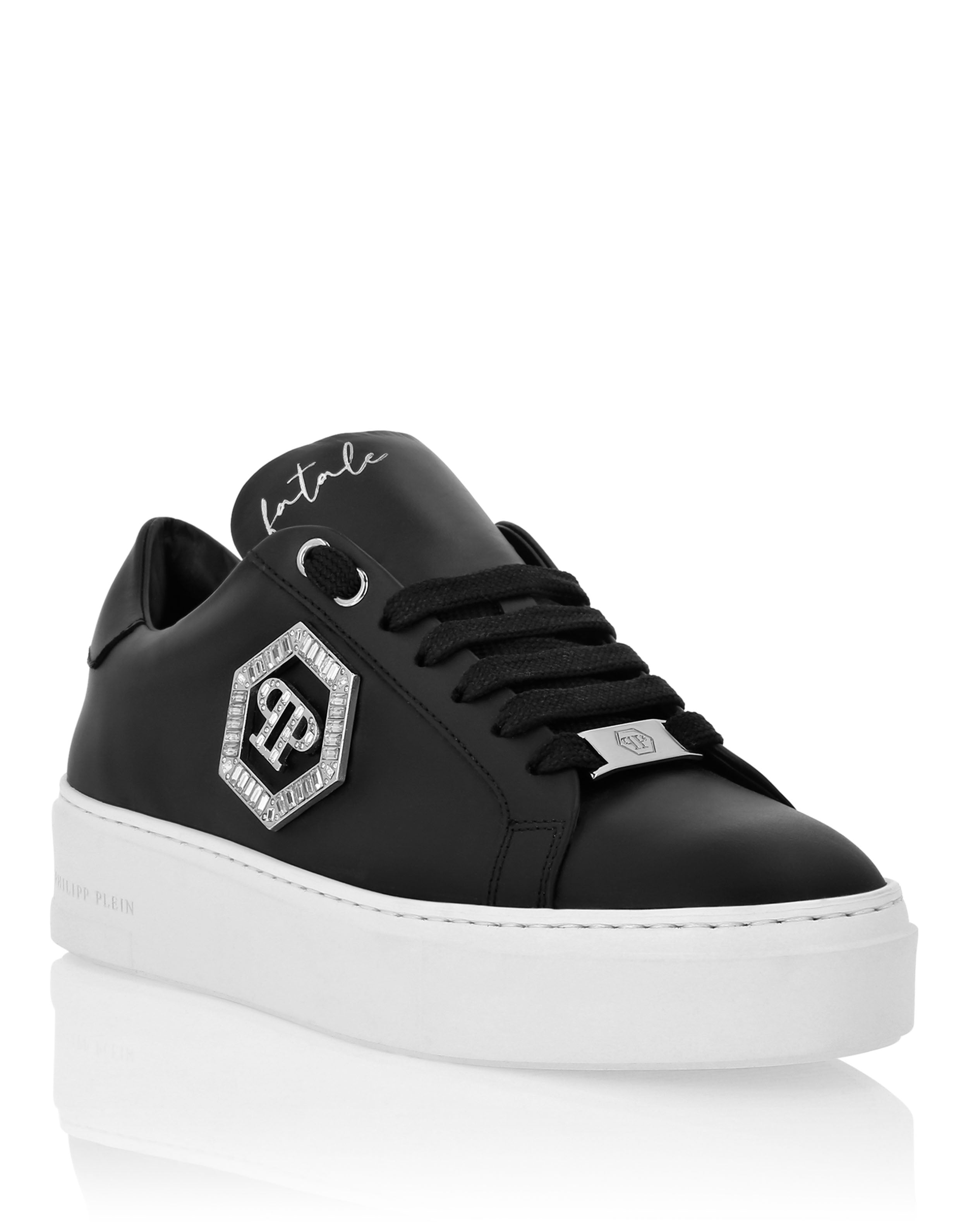 Plein Nappa Leather Low Top Sneakers Crystal Fatale
