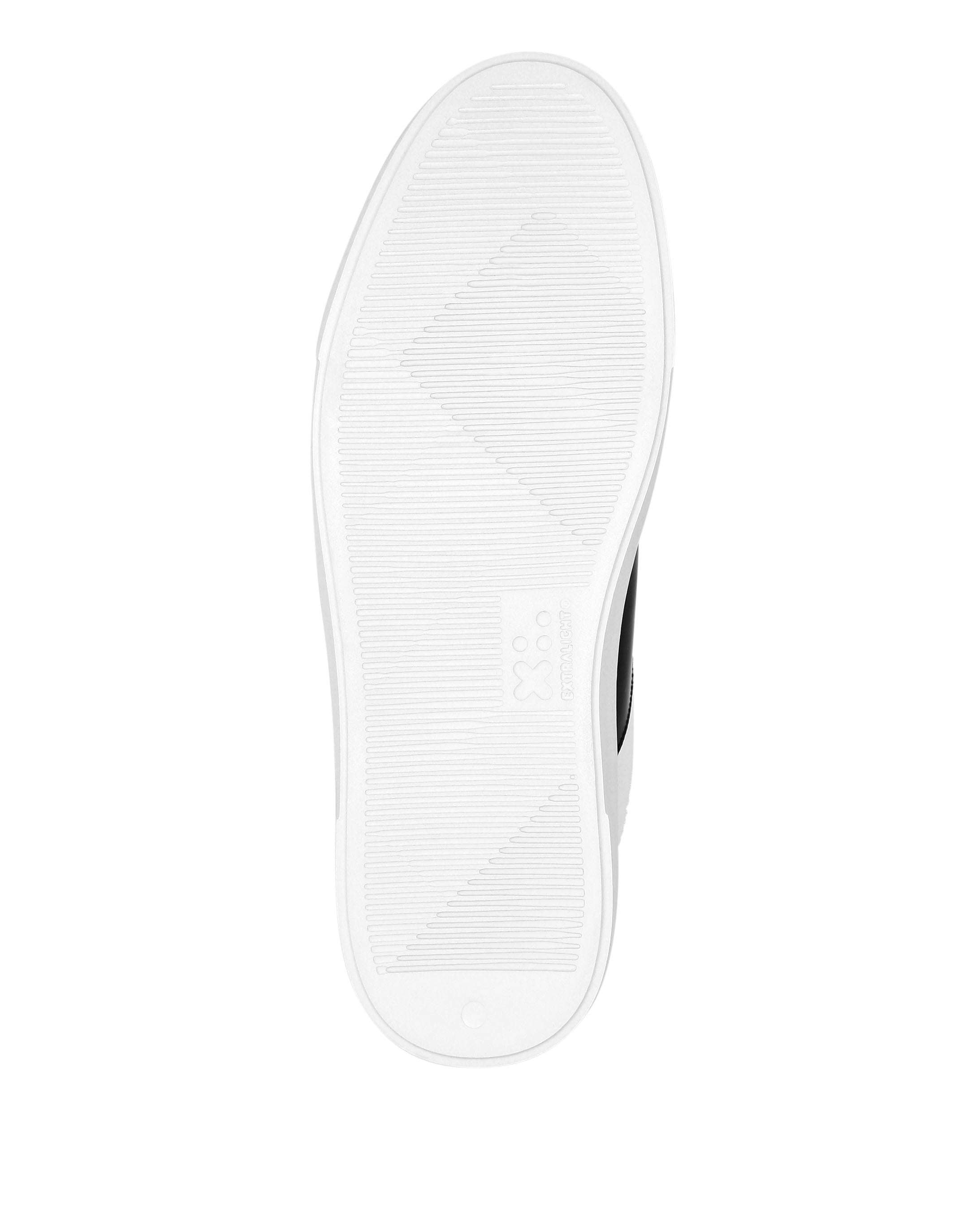 Philipp Plein Mix Leather Lo-Top Sneakers