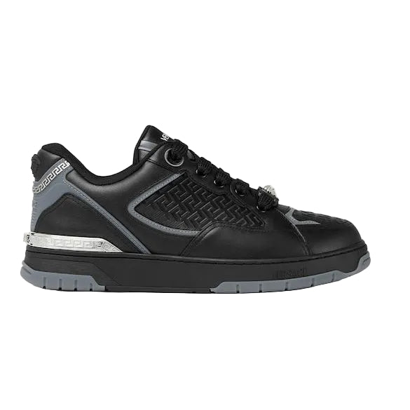 Biggie Basket Leather Sneakers Versace