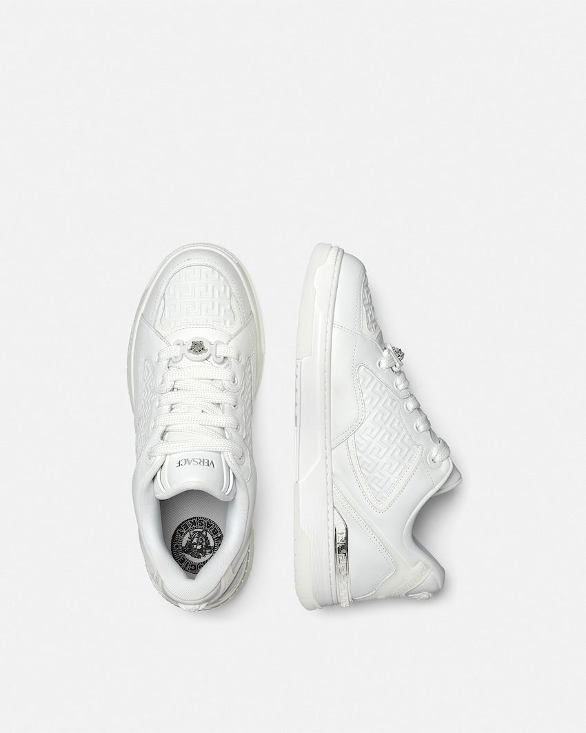 Biggie Basket Leather Sneakers Versasce