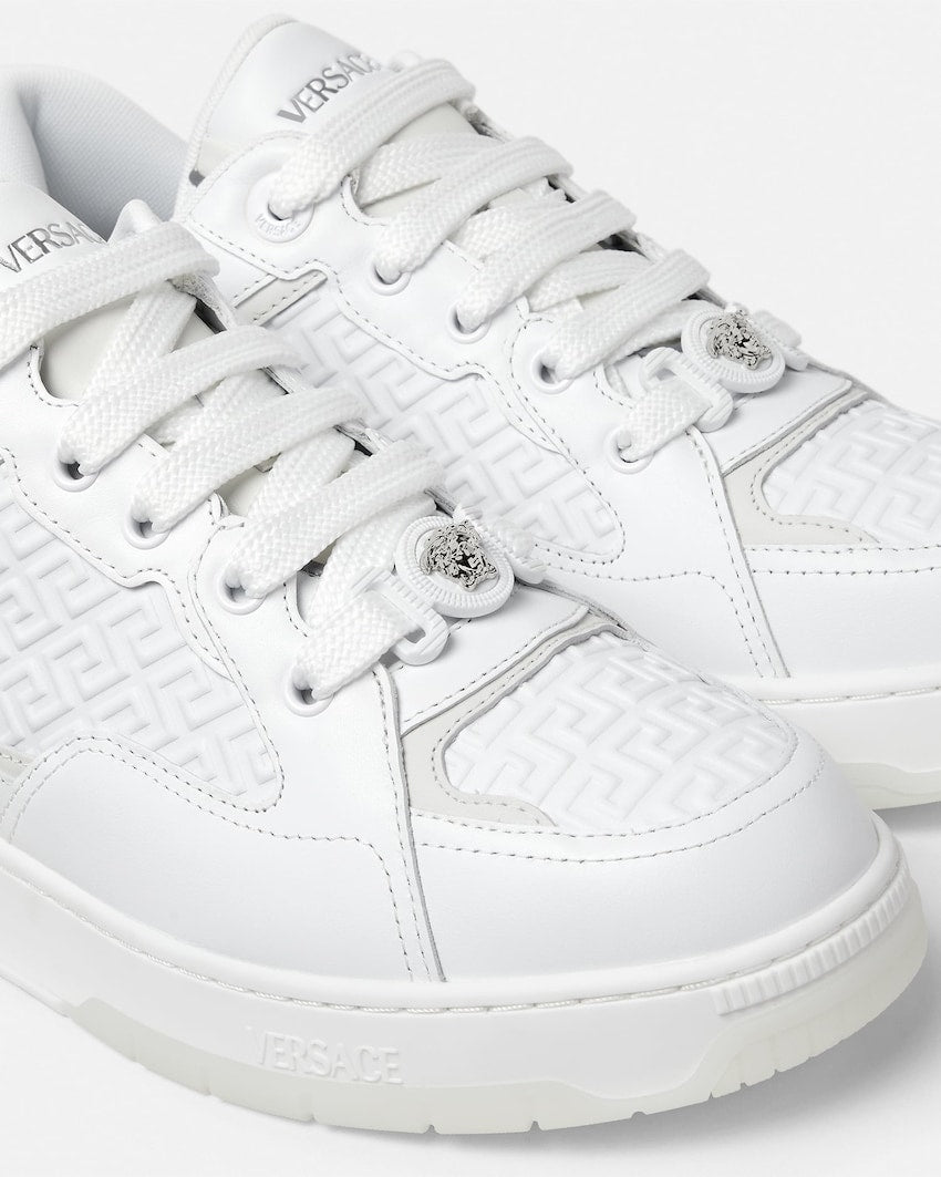 Biggie Basket Leather Sneakers Versasce