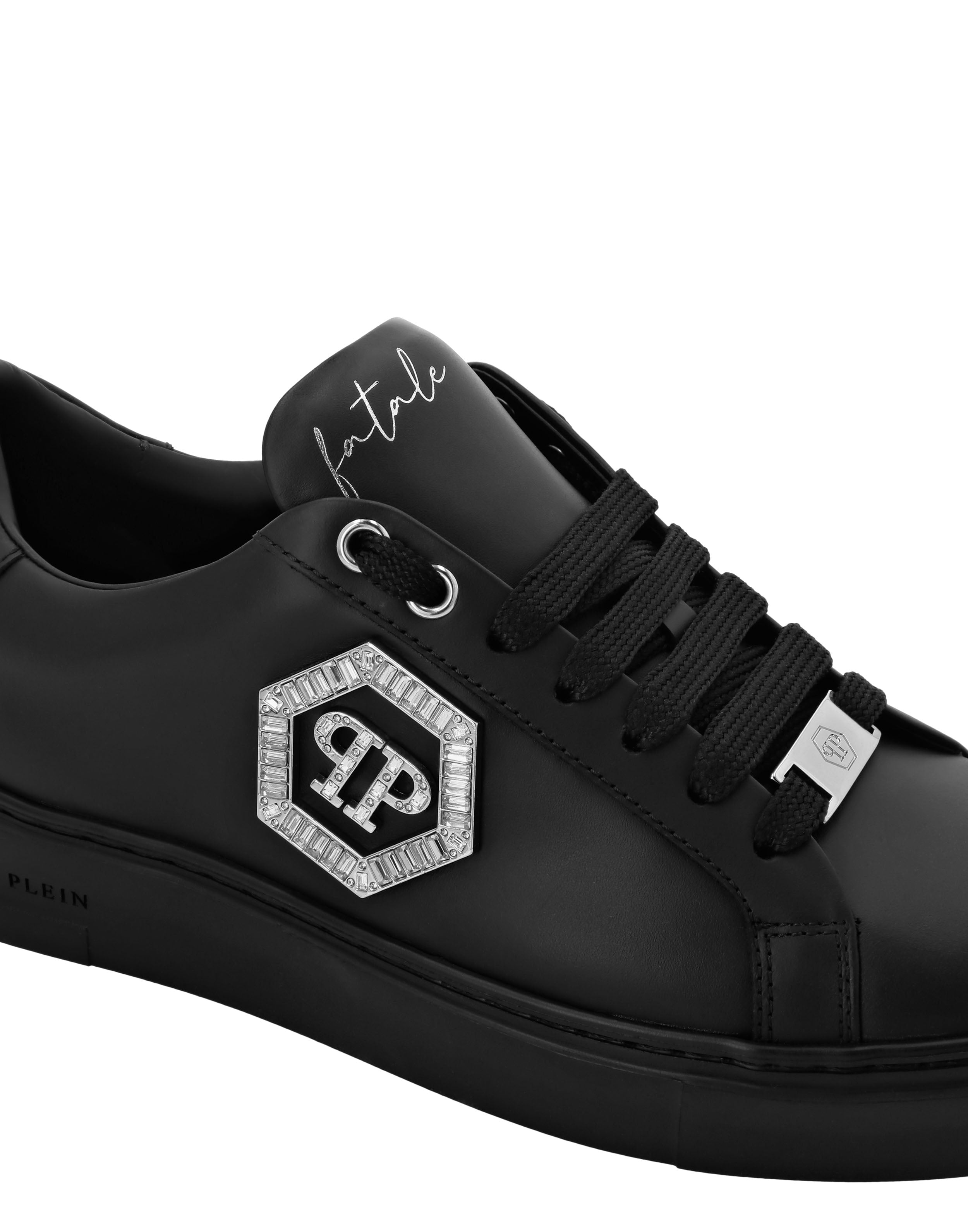 Plein Nappa Leather Low Top Sneakers Crystal Fatale