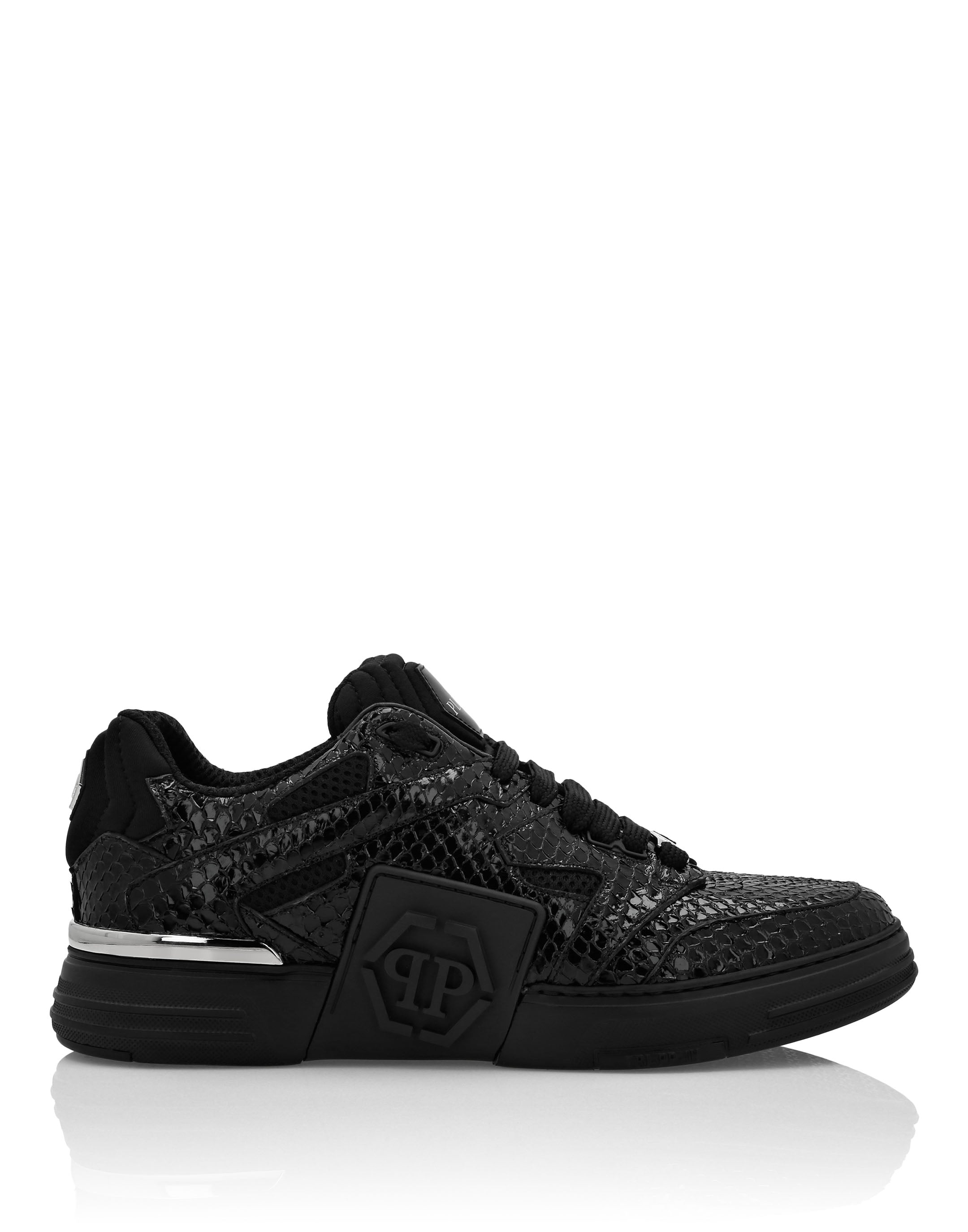Plein Lo-Top Python Sneakers Phantom $Treet